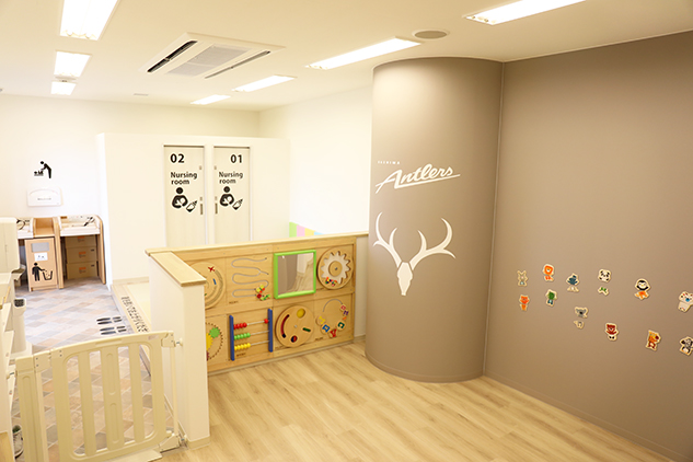 鹿島 スタジアム内授乳室をリニューアル 個室設置 子供のフォトスポットも サカノワ