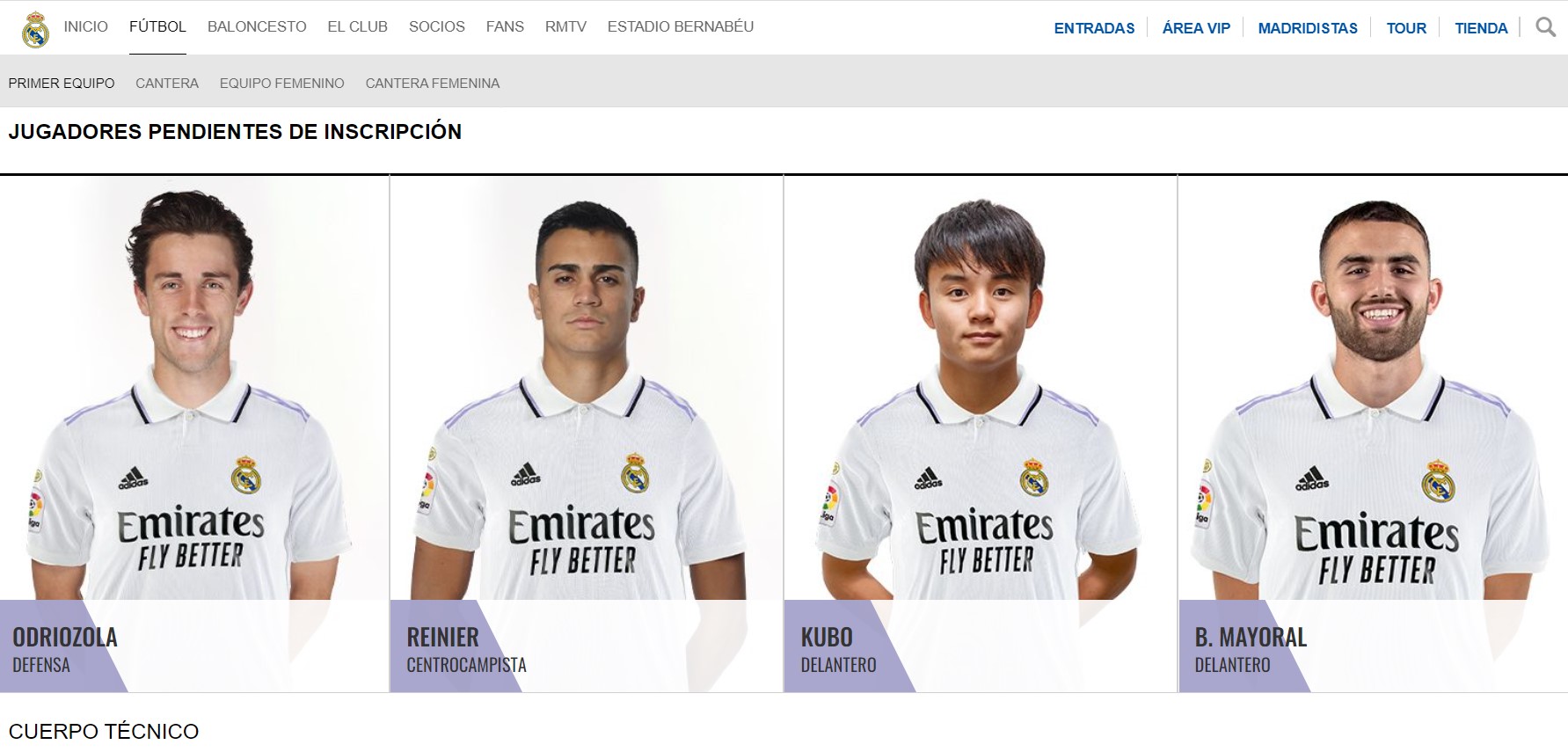 久保建英がレアル マドリード公式サイトに登場 新ユニフォーム姿 登録待ち の４選手に サカノワ